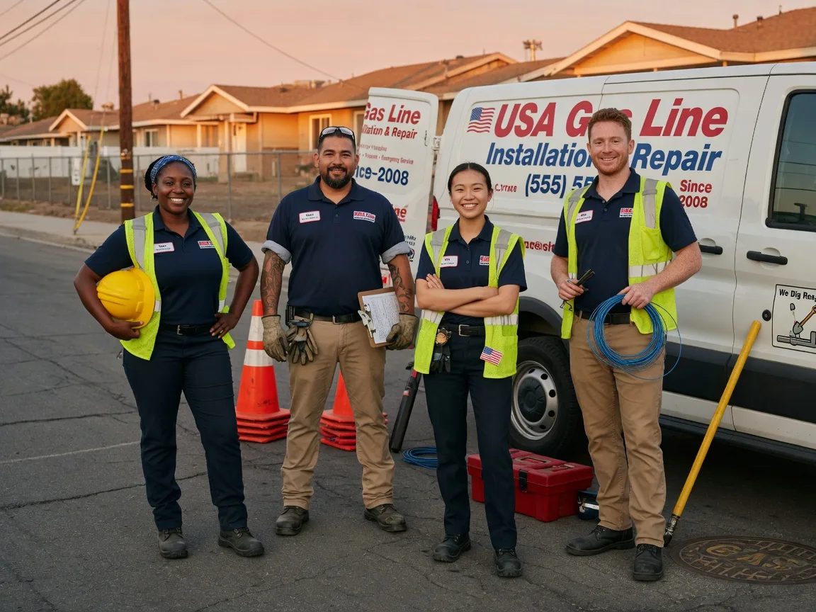Gas Line Installation company in Farmersville, IL