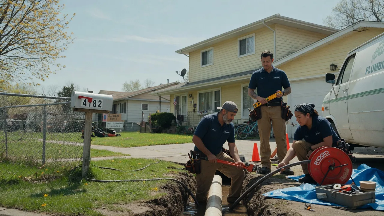 Gas Line Repair in Farmersville, IL near me